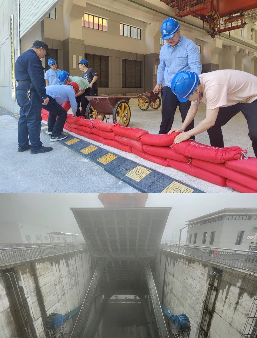 防汛應急演練現場（攝影：彭輝、徐昌昌）